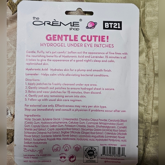 PURE 24k GOLD under Eye Patches Dark Circles Puffy Bags Wrinkle Treatment Mask - Picture 10 of 10